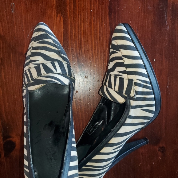 Colin Stuart Spikes Zebra print with solid black heels. Size 8.5. Gently used. - Picture 2 of 2